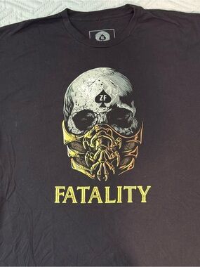 Zero Foxtrot XL Graphic Tee Black Fatality Mortal Combat